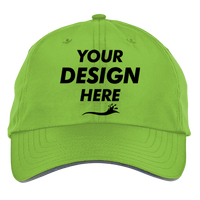 Core 365 Pitch Performance Cap, Acid Green, Front view, Mockup