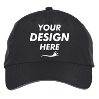 Core 365 Pitch Performance Cap, Black, Front view, Mockup