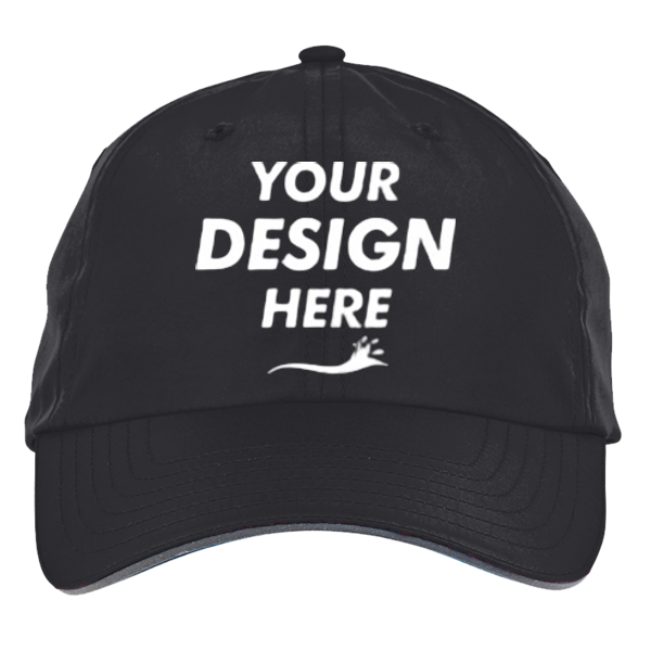 Core 365 Pitch Performance Cap, Black, Front view, Mockup