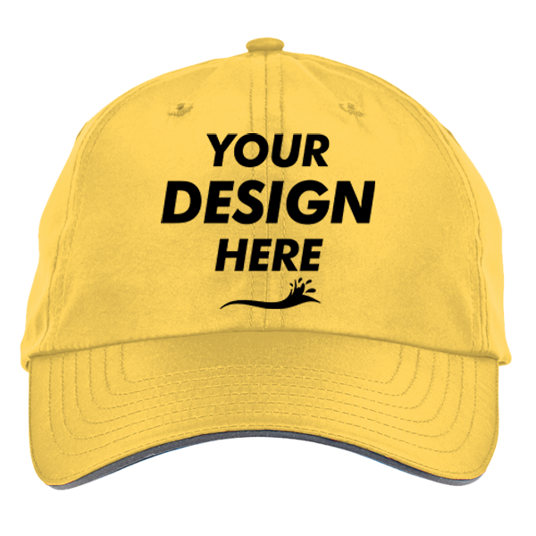 Core 365 Pitch Performance Cap, Campus Gold, Front view, Mockup