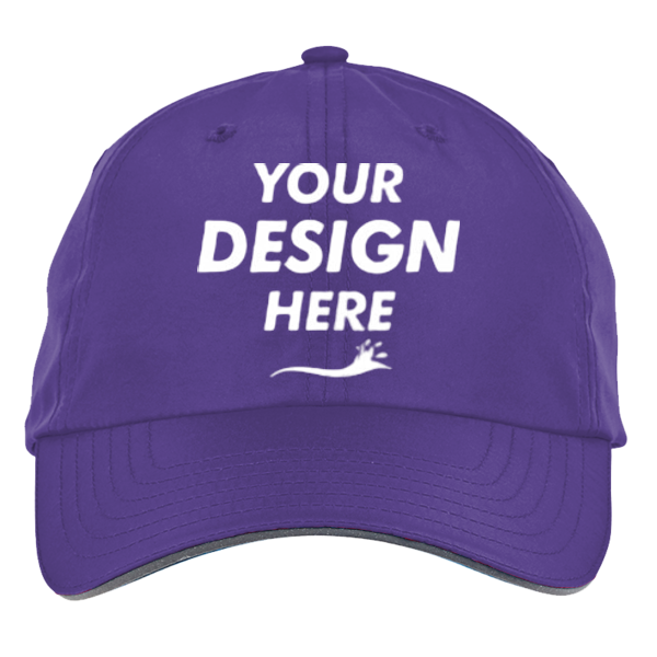Core 365 Pitch Performance Cap, Campus Purple, Front view, Mockup