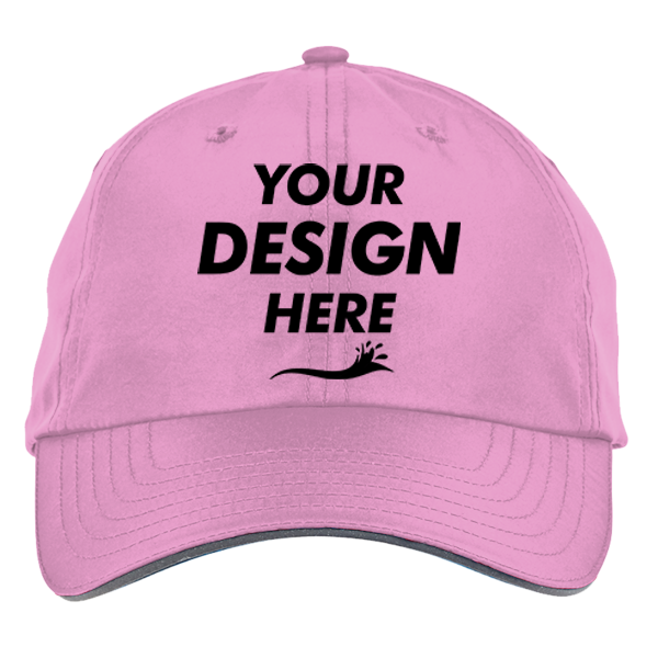 Core 365 Pitch Performance Cap, Charity Pink, Front view, Mockup