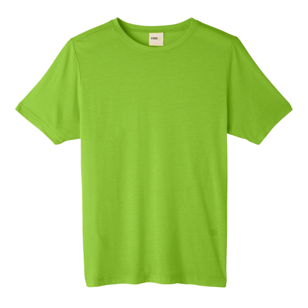 Core 365 Unisex Fusion ChromaSoft™ Performance T-Shirt, Acid Green, Front view