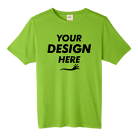 Core 365 Unisex Fusion ChromaSoft™ Performance T-Shirt, Acid Green, Front view, Mockup