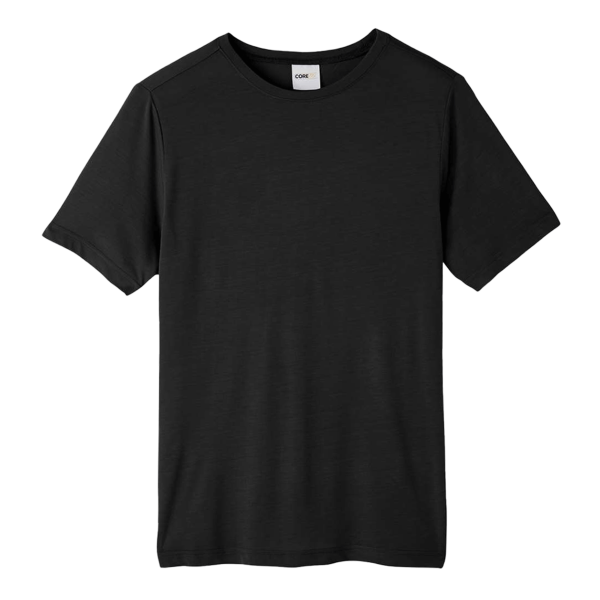 Core 365 Unisex Fusion ChromaSoft™ Performance T-Shirt, Black, Front view