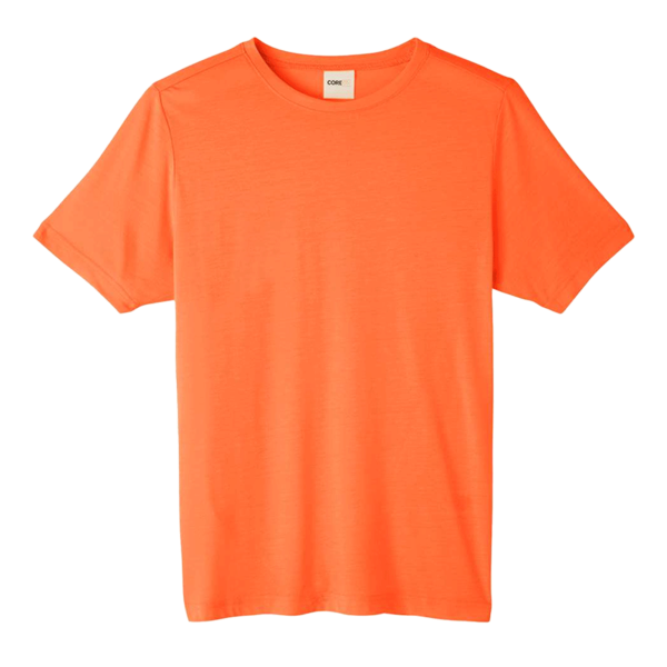 Core 365 Unisex Fusion ChromaSoft™ Performance T-Shirt, Campus Orange, Front view