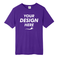 Core 365 Unisex Fusion ChromaSoft™ Performance T-Shirt, Campus Purple, Front view, Mockup