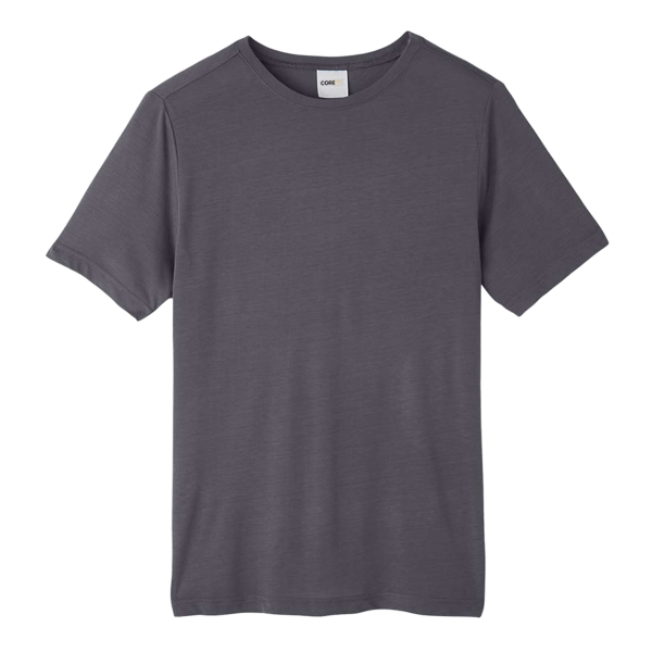 Core 365 Unisex Fusion ChromaSoft™ Performance T-Shirt, Carbon, Front view