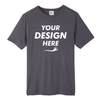 Core 365 Unisex Fusion ChromaSoft™ Performance T-Shirt, Carbon, Front view, Mockup