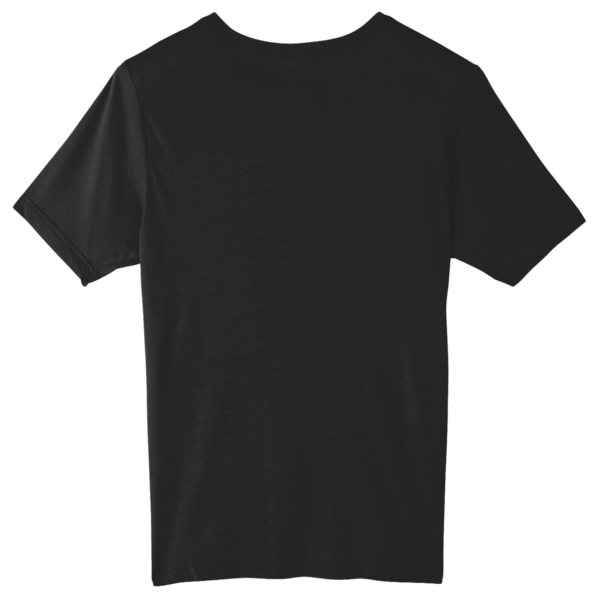 Core 365 Unisex Tall Fusion ChromaSoft™ Performance T-Shirt, Black, Back view