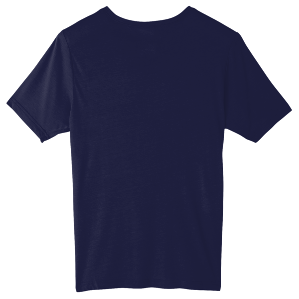 Core 365 Unisex Tall Fusion ChromaSoft™ Performance T-Shirt, Classic Navy, Back view