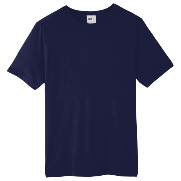 Core 365 Unisex Tall Fusion ChromaSoft™ Performance T-Shirt, Classic Navy, Front view