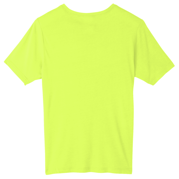 Core 365 Unisex Tall Fusion ChromaSoft™ Performance T-Shirt, Safety Yellow, Back view
