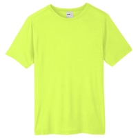 Core 365 Unisex Tall Fusion ChromaSoft™ Performance T-Shirt, Safety Yellow, Front view
