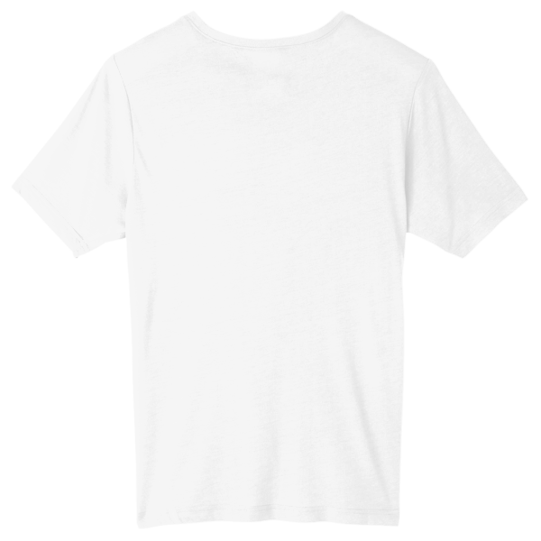 Core 365 Unisex Tall Fusion ChromaSoft™ Performance T-Shirt, White, Back view