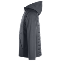 Core 365 Unisex Techno Lite Hybrid Hooded Jacket, Carbon, Left Sleeve view