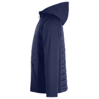 Core 365 Unisex Techno Lite Hybrid Hooded Jacket, Classic Navy, Left Sleeve view