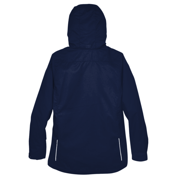 Core 365 Women's 3-in-1 Jacket with Fleece Liner, Classic Navy, Back view