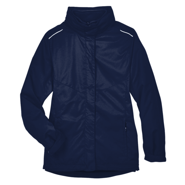 Core 365 Women's 3-in-1 Jacket with Fleece Liner, Classic Navy, Front view