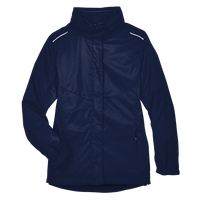 Core 365 Women's 3-in-1 Jacket with Fleece Liner, Classic Navy, Front view