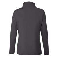 Core 365 Women's Fusion ChromaSoft™ Pique Quarter-Zip Pullover, Carbon, Back view