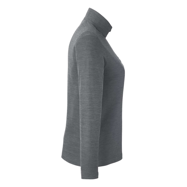 Core 365 Women's Fusion ChromaSoft™ Pique Quarter-Zip Pullover, Carbon Heather, Right Sleeve view