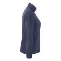 Core 365 Women's Fusion ChromaSoft™ Pique Quarter-Zip Pullover, Classic Navy Heather, Right Sleeve view