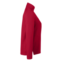 Core 365 Women's Fusion ChromaSoft™ Pique Quarter-Zip Pullover, Classic Red, Right Sleeve view