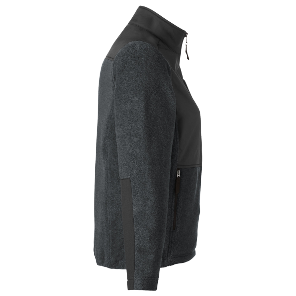 Core 365 Women's Journey Summit Hybrid Full-Zip, Heather Charcoal / Black, Right Sleeve view