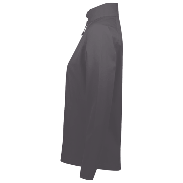 Core 365 Women's Kinetic Performance Quarter-Zip Pullover, Carbon / Black, Left Sleeve view