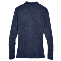 Core 365 Women's Kinetic Performance Quarter-Zip Pullover, Classic Navy Heather / Carbon, Back view