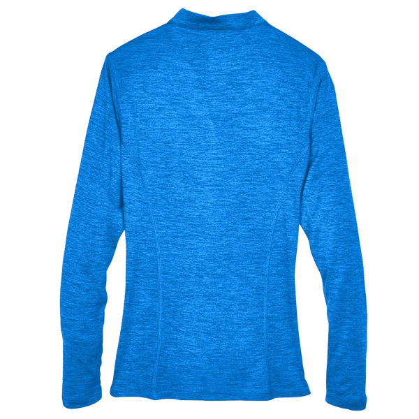 Core 365 Women's Kinetic Performance Quarter-Zip Pullover, True Royal / Carbon, Back view