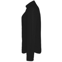 Core 365 Women's Operate Twill Shirt, Black, Left Sleeve view