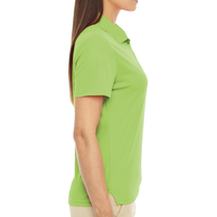 Core 365 Women's Origin Performance Piqué Polo, Acid Green, Right Sleeve view