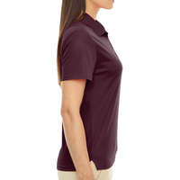 Core 365 Women's Origin Performance Piqué Polo, Burgundy, Right Sleeve view