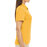 Core 365 Women's Origin Performance Piqué Polo, Campus Gold, Right Sleeve view