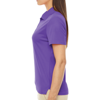 Core 365 Women's Origin Performance Piqué Polo, Campus Purple, Left Sleeve view