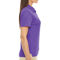 Core 365 Women's Origin Performance Piqué Polo, Campus Purple, Right Sleeve view