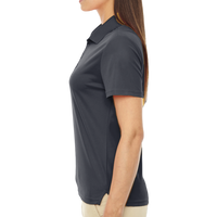 Core 365 Women's Origin Performance Piqué Polo, Carbon, Left Sleeve view