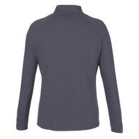 Core 365 Women's Origin Performance Pique Quarter-Zip Pullover, Carbon / Black, Back view