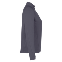 Core 365 Women's Origin Performance Pique Quarter-Zip Pullover, Carbon / Black, Right Sleeve view