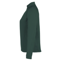 Core 365 Women's Origin Performance Pique Quarter-Zip Pullover, Forest / Carbon, Left Sleeve view