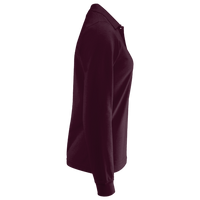 Core 365 Women's Pinnacle Performance Long Sleeve Piqué Polo, Burgundy, Right Sleeve view