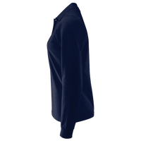 Core 365 Women's Pinnacle Performance Long Sleeve Piqué Polo, Classic Navy, Left Sleeve view