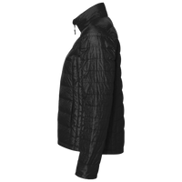 Core 365 Women's Prevail Packable Puffer Jacket, Black, Left Sleeve view