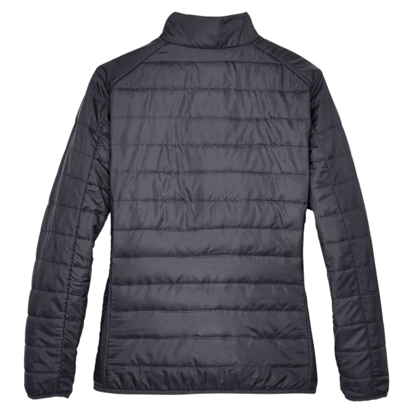 Core 365 Women's Prevail Packable Puffer Jacket, Carbon, Back view