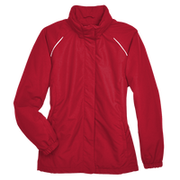 Core 365 Women's Profile Fleece-Lined All-Season Jacket, Classic Red, Front view
