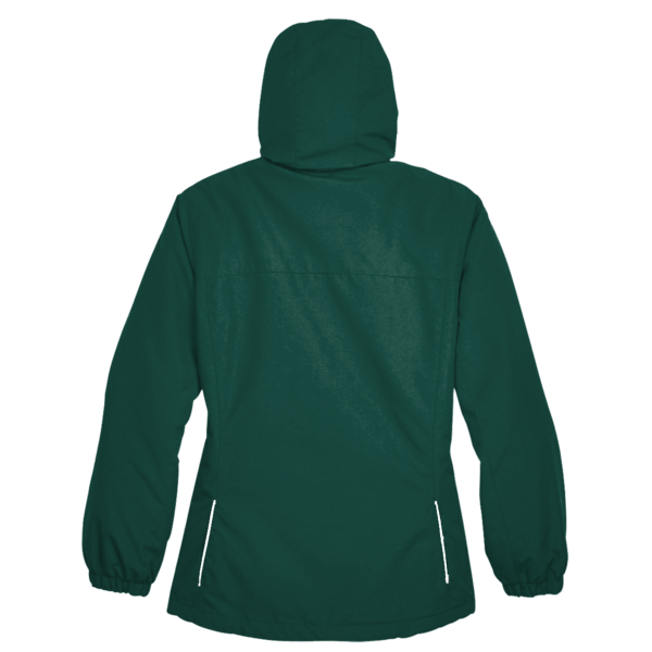 Core 365 Women's Profile Fleece-Lined All-Season Jacket, Forest, Back view