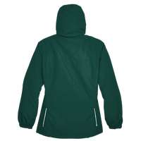 Core 365 Women's Profile Fleece-Lined All-Season Jacket, Forest, Back view