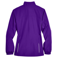 Core 365 Women's Techno Lite Motivate Unlined Lightweight Jacket, Campus Purple, Back view